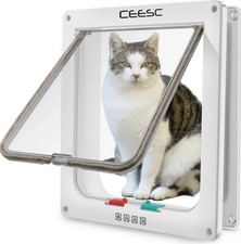 Extra Large Cat Door 11"x9.8" Weatherproof Flap  Pet Door for Interior/Exterior