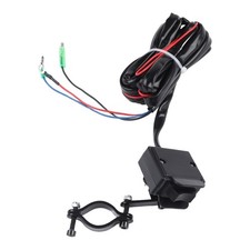12 Volt Rocker Switch For Winch Control With Mounting Bracket For ATV For UTV