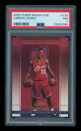 LeBron James #130 2003 Fleer Showcase card