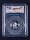 2002-S Roosevelt Dime Silver Proof 10c PCGS PF69DCAM WB899