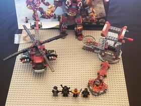 3 LEGO MARVEL 76020 Escape Mission 6866 Wolverine's Chopper 76247 Hulkbuster