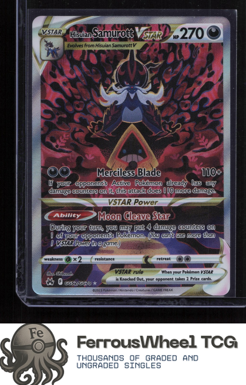 Hisuian Samurott VSTAR GG52/GG70 - Crown Zenith: Galarian Gallery - (NM)
