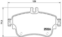 Bremsbelagsatz, Scheibenbremse P 50 094 Brembo FüR MERCEDES-BENZ