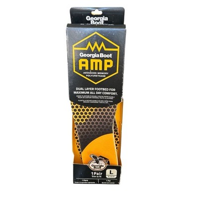 Georgia Boot Men's Replacement AMP Insole Yellow (1 pair) - GB00110 L 9-10.5 New