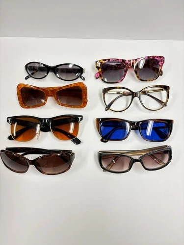 Vintage Sunglasses Lot Of 8 (Tiffany, Brighton, Oscar De La Renta, Prive, Dime