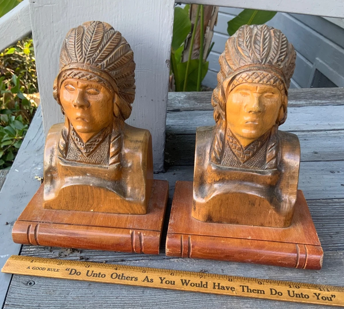 Antique Indian Bookends In Collectible Book Ends for sale | eBay