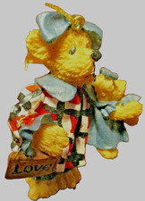 Boyd's Bear Christmas Ornament - Mother  Baby Bear-3" Tall Shopping Trip  124