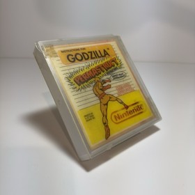 Godzilla Manual in RARE Permastruct Nintendo NES Rental Case