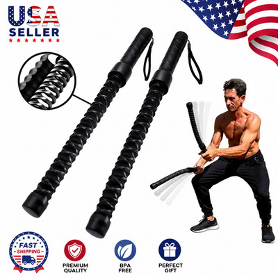 2Pcs Weighted Ropeless Battle Ropes Portable Cordless Strength Trainer