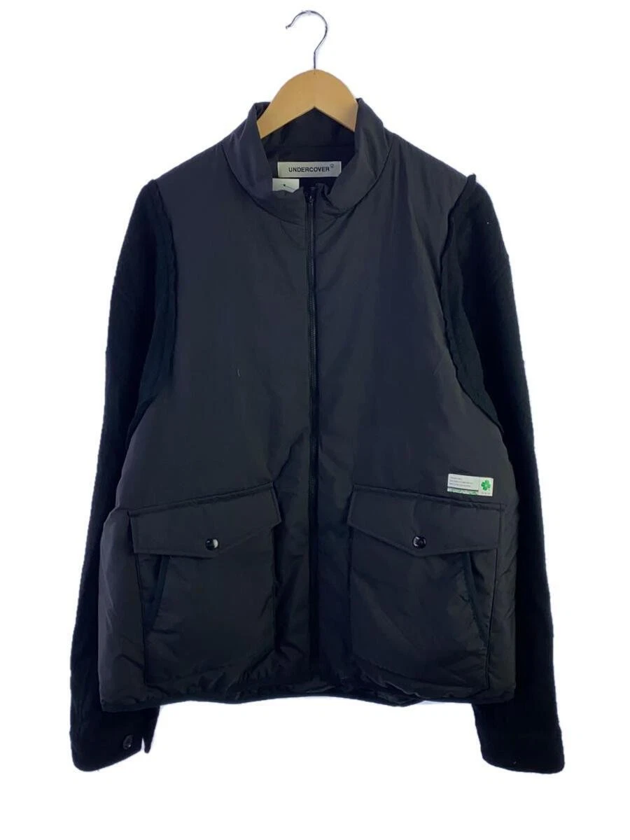 UNDERCOVER SOTTOCOPERTA Blusa in feltro manica stratificata imbottitura centrale 4 poliestere BLK UP2C4205