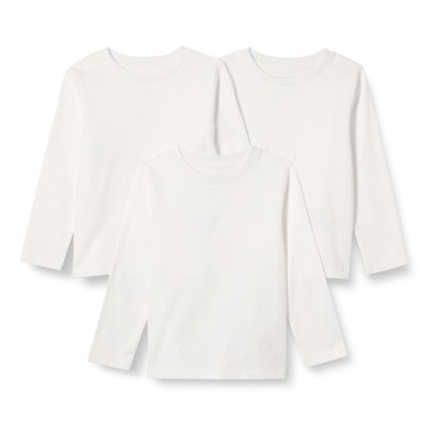 Amazon Essentials Baby Langarmshirts 100% Baumwolle 3er-Pack Weiß Frühchen