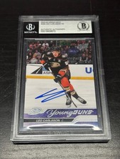 2023-24 Upper Deck Hockey Leo Carlsson Young Guns Signed AUTO BGS BAS AUTHENTIC
