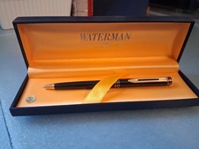 Waterman Preface  Rollerball Pen Lacquer Black & Gold Trim  In Box  *