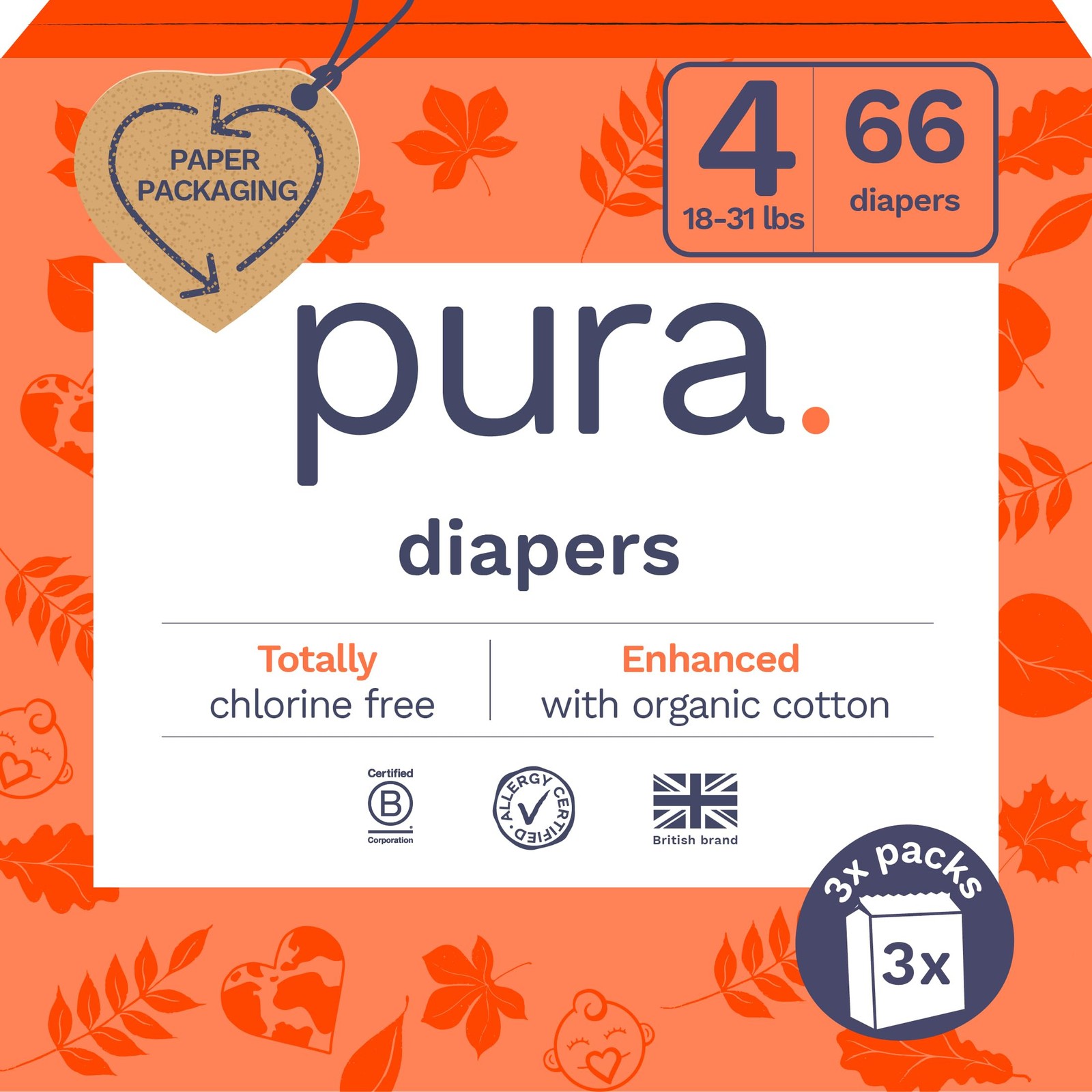 S (18-31lbs) | Hypoallergenic, Soft Cotton, 12-hour