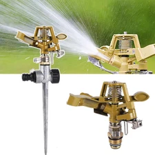 1pcs 1/2" Male Thread Rotating Rocker Sprinkler Adjustable Impact Sprinkler