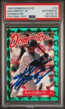 1993 Donruss Elite Dominator /5000 Ken Griffey Jr. signed auto card PSA DNA 10