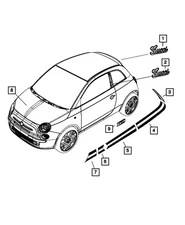 Genuine Mopar Decal Right 68141218AA