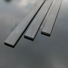 200mm Lengths Pultruded Carbon Fibre Strips 0.5 1 2mm Thick 3 4 10mm Width
