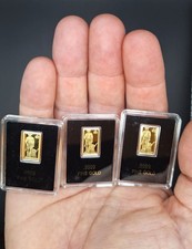 *Set of 3* 🇺🇸 Minuteman Freedom Bar – .9999 Pure Gold American Bullion Bar ✨