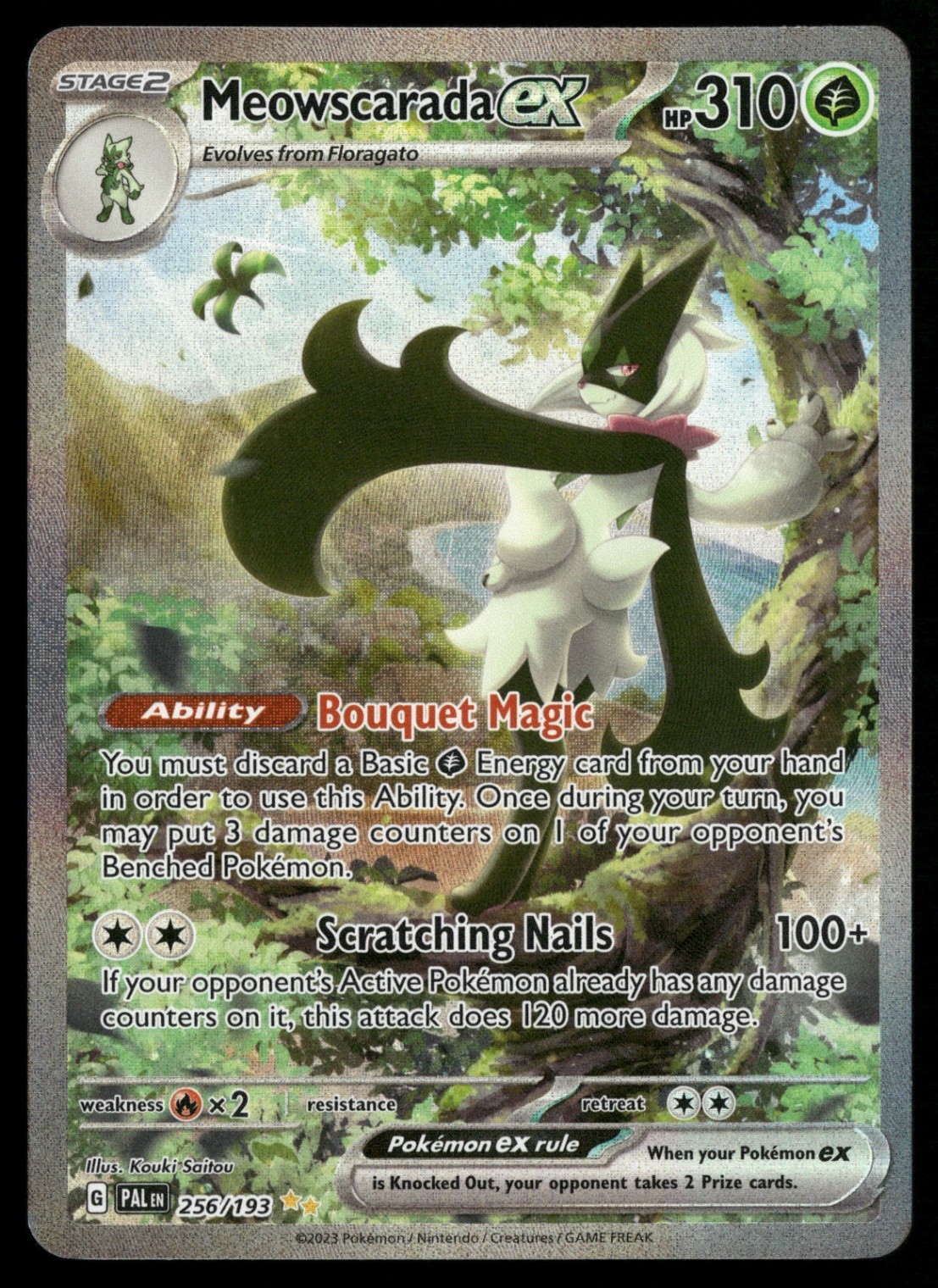 Meowscarada ex - 256/193 SV02: Paldea Evolved Pokemon TCG