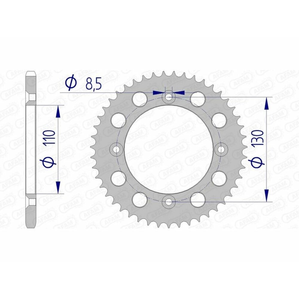 Free Shipping Afam Aluminum Ultralight 11104-Step 420 For Motorcycle
