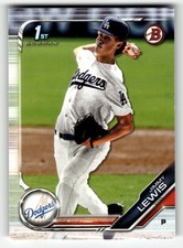 2019 Bowman Draft Jimmy Lewis #BD-132 Los Angeles Dodgers 1ST BOWMAN