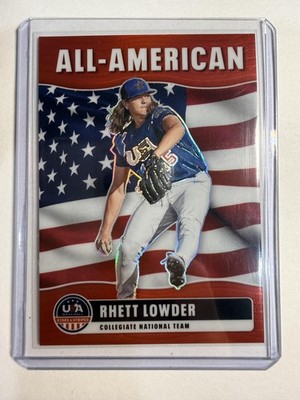 2026 Panini Prizm USA Baseball Rhett Lowder All-American Red /199