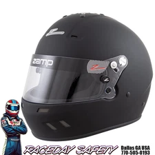 Zamp RZ-59 Auto Racing Helmet Matte Black Snell SA2020