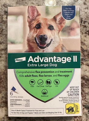 #ad #ad Advantage II Flea Spot Treatment for Dogs over 55 lbs 6 Doses FREE SHIPPING $59.95
