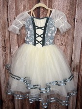 Revolution Girls Dress Tulle Light Blue  Beige Dance Costume Size L Childs LC