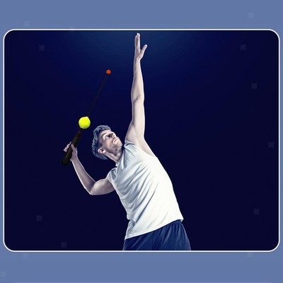 Tennis-Aufschlagtrainer, komfortabler Griff, tragbarer Swing-Release-Trainer