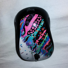 Logitech Multicolor/Black Optical Standard Computer Mouse with Scroll Wheel