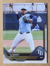 2025 Topps Now Road to Opening Day Taj Bradley Gold 05/25 Rays OD-37