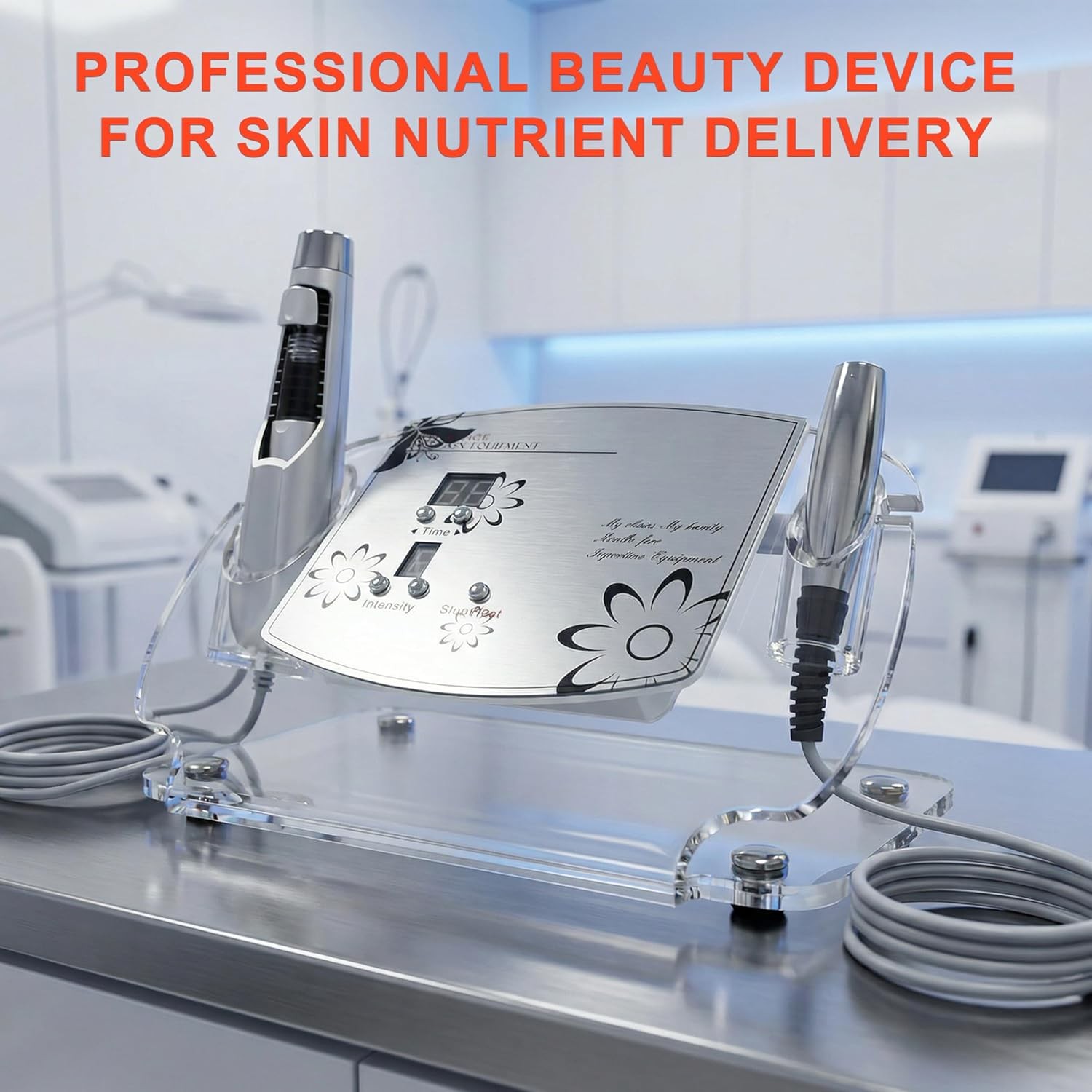 New 2 in 1 Electroporation Facial Machine No Tip Contouring Machine Beauty Care