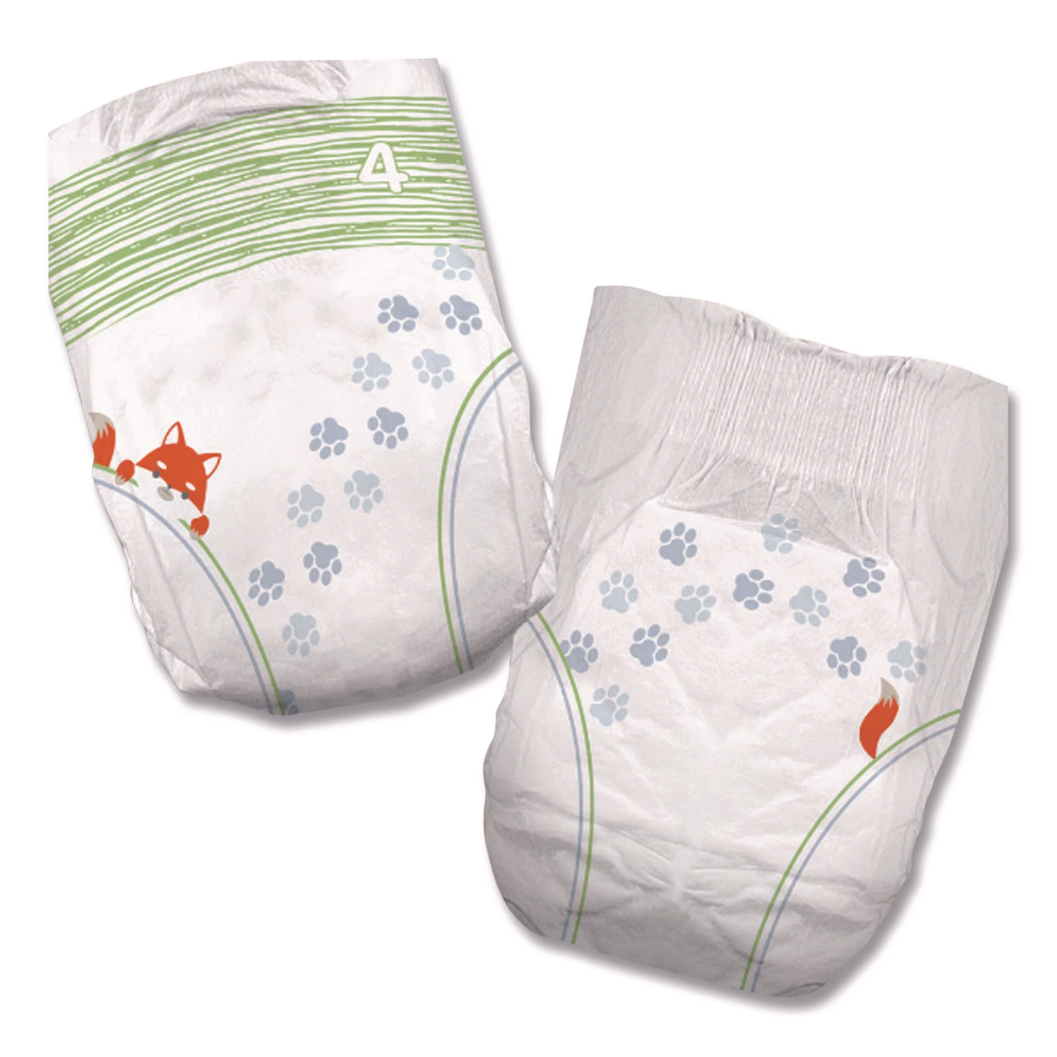 Premium Jumbo Diapers, Size 4, 22 Lbs To 37 Lbs, 124/carton