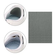 4 Pcs Shoe Heel Repair Patch Square Self-Adhesive Sneaker Inside Patch Dark Grey