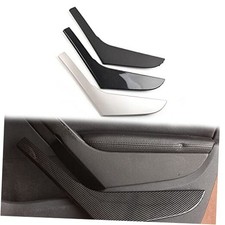 Interior Car Front Rear Left Right Door Handle Cover Panel Carbon Fiber-Right