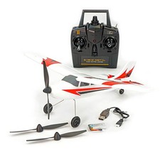 Volantex Trainstar Mini V2 (400 mm) RTF RC aereo da allenamento con giroscopio - rosso