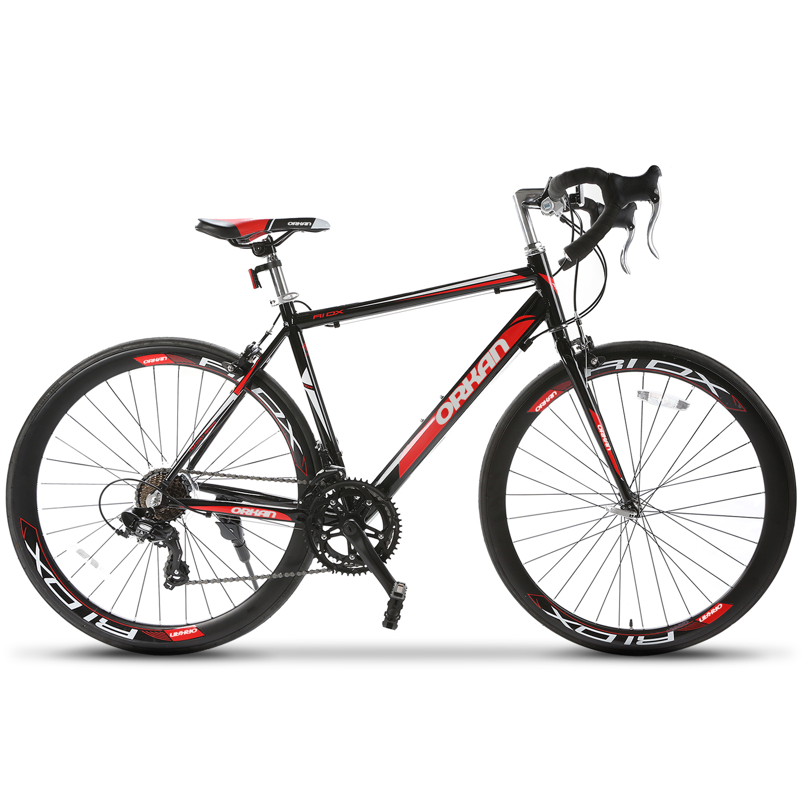 steel fork on aluminum frame