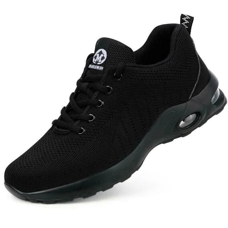 MENS WOMENS LIGHTWEIGHT STEEL TOE CAP SAFETY ABSORBING TRAINERS BOOT SHOES - Image 1 of 4