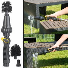Rotierender Reinigungsbürsten-Aufsatz für Gartenschlauch, regulierbar