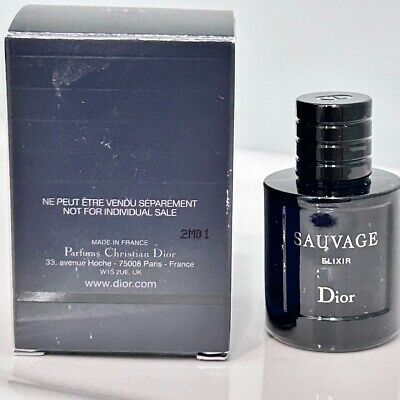 New DIOR SAUVAGE ELIXIR PARFUM CONCENTRE For Men splash mini New DIOR SAUVAGE ELIXIR PARFUM CONCENTRE For Men splash mini