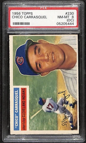 1955 Topps Chico Carrasquel #230 PSA 8 NM-MT OC Cleveland Indians 