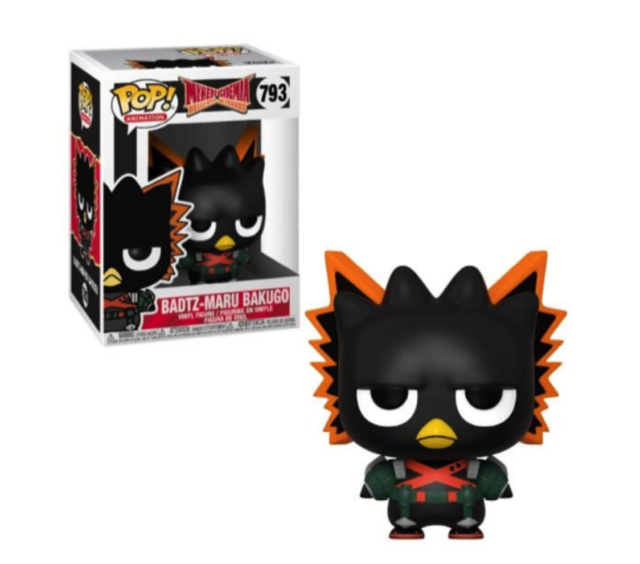 Official MY HERO ACADEMIA// Sanrio BAD BADTZ-MARU X BAKUGO PLUSH 8/" In Stock