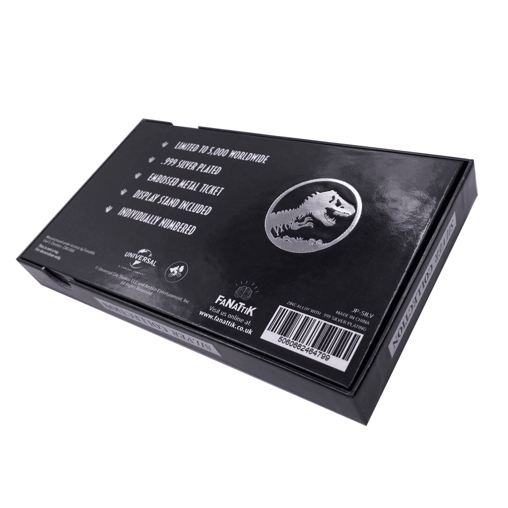 Jurassic Park 限定版　シルバープレート Jurassic World .999 Silver Plated VIP opening day Ticket