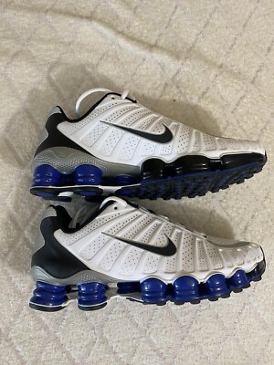 Nike Shox TLX 2011 Old Royal Metallic Silver White Blue Size 8 Mens Vintage Rare