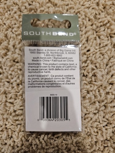 264 Packs South Bend BISS-10 Interlock Snap Swivels, Size 10, 30lb Test 5 Pcs - Picture 3 of 3