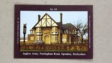 Matchbox label Pub Anglers Arms Nottingham Road Spondon Derbyshire MT509