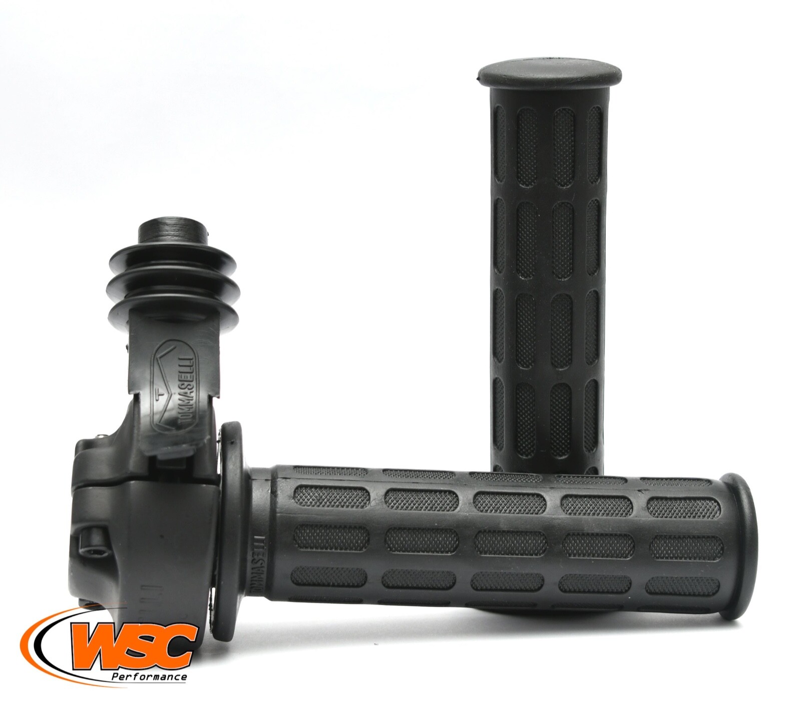 Domino Twin Pull, Twin Cylinder Throttle 0507.03 Black with Black Grips