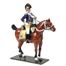 BRITAINS BRITISH REGIMENTS 47060 BRITISH 10TH LIGHT DRAGOONS OFFICER MOUNTED
